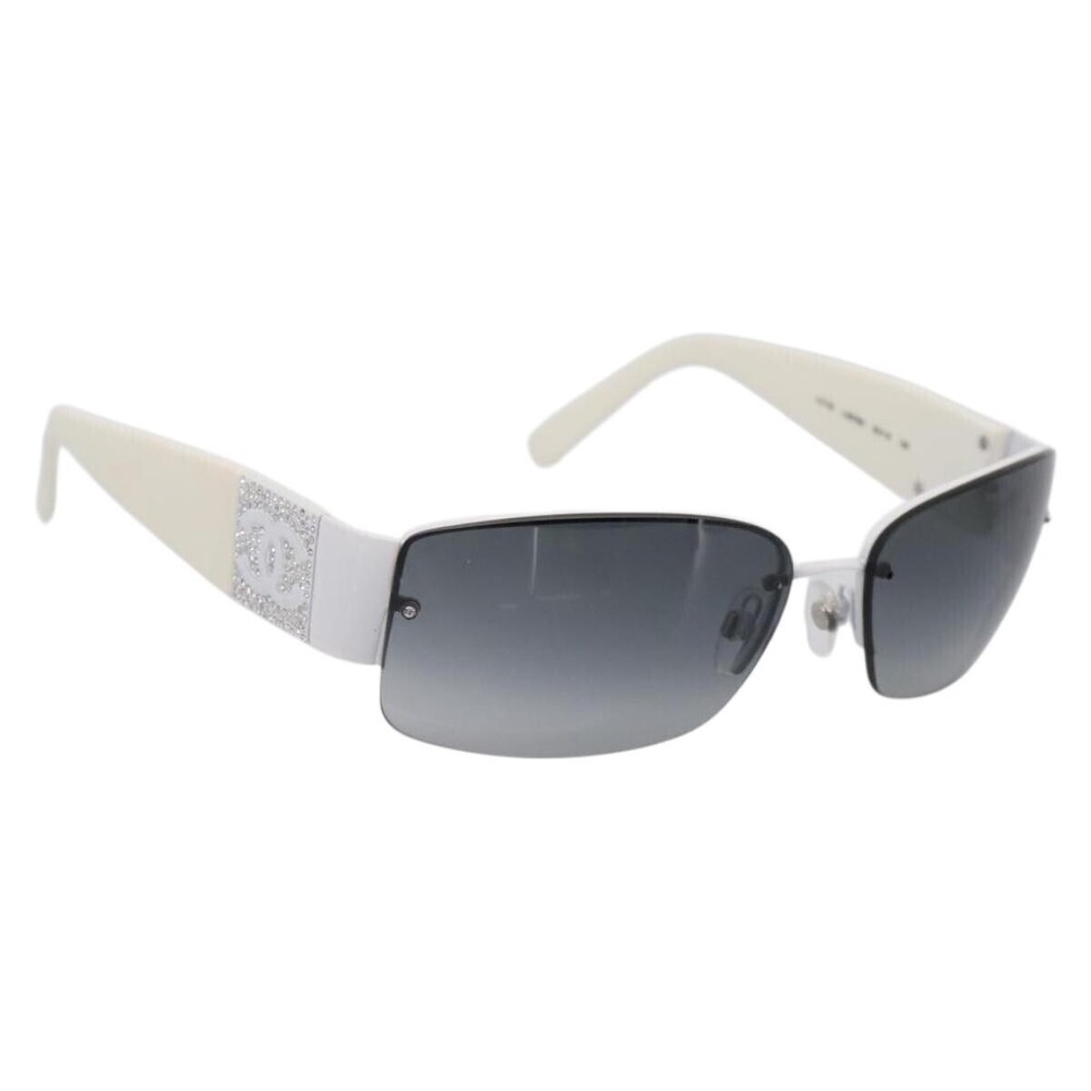 Chanel CC Logo Matelasse Sunglasses Eye Wear Plastic